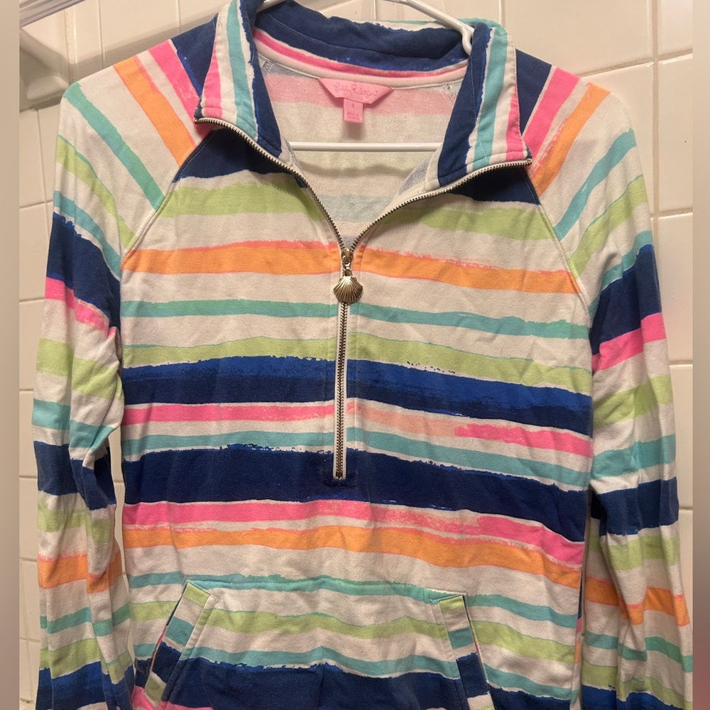 Lilly Pulitzer Half Zip Skipper Popover Size Small - Picture 3 of 7
